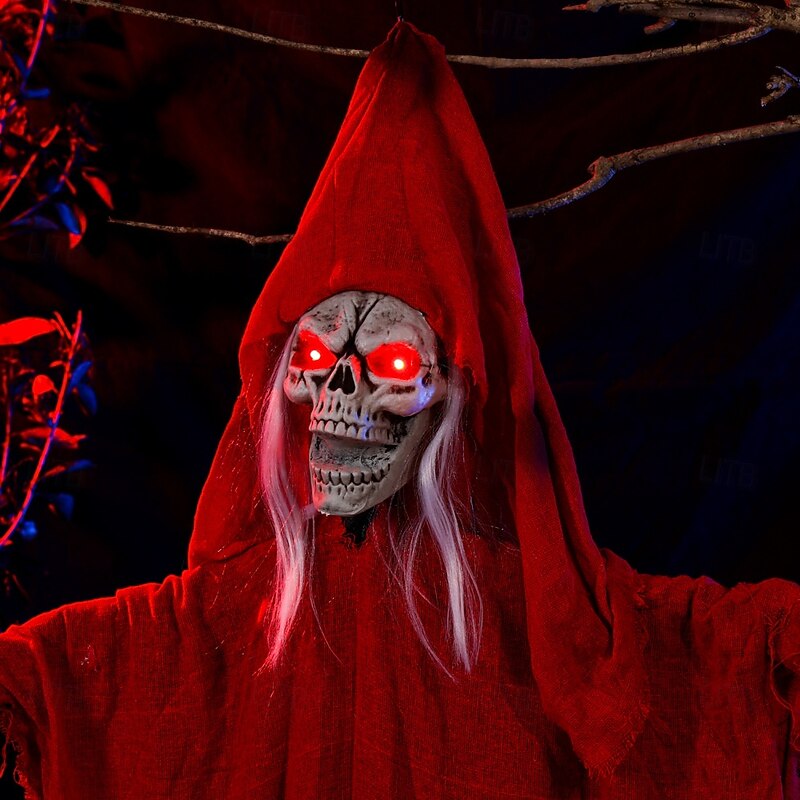 Halloween Decoration Hanging Ghost Scary Witch Hanging Ghost Skeleton Props for Haunted House Party Halloween Tree Decor3