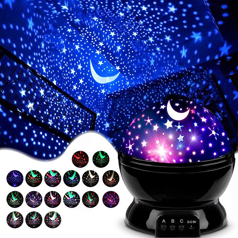 Night Light for Kids Nebula Star Projector Kids Night Light 360 Degree Rotation 12 Light Color Changing with USB Cable Romantic Gifts for Men Women Children
