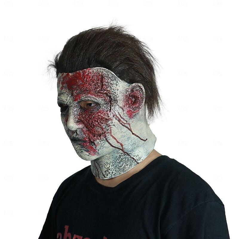 Michael Myers Halloween Mask Realistic Mask Halloween Horror Scary Full Face Adults' Men's Halloween Carnival Performance Party Easy Halloween Costumes Dress Up4