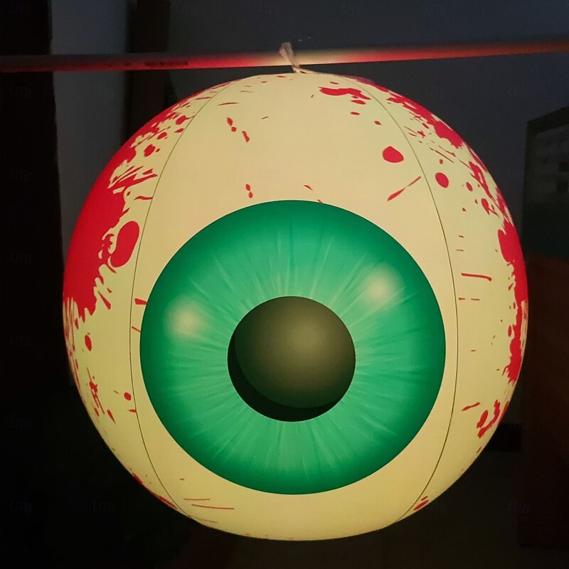 1 Pc Halloween 40/60cm Inflatable Air Model RGB Eye Decoration Lamp Indoor and Outdoor Courtyard Garden Party Horror and Weird Atmosphere Decoration Lights4