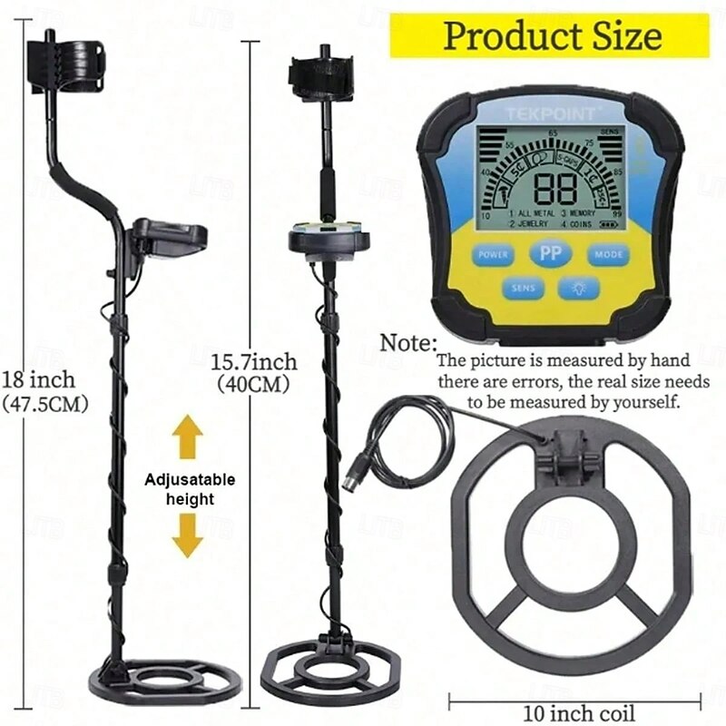 Metal Detector, Handheld Underground Metal Detector MD-8030 High Sensitivity Gold Digr Treasure Hunter Finder Pinpoint Detector,for Gold Detecting3