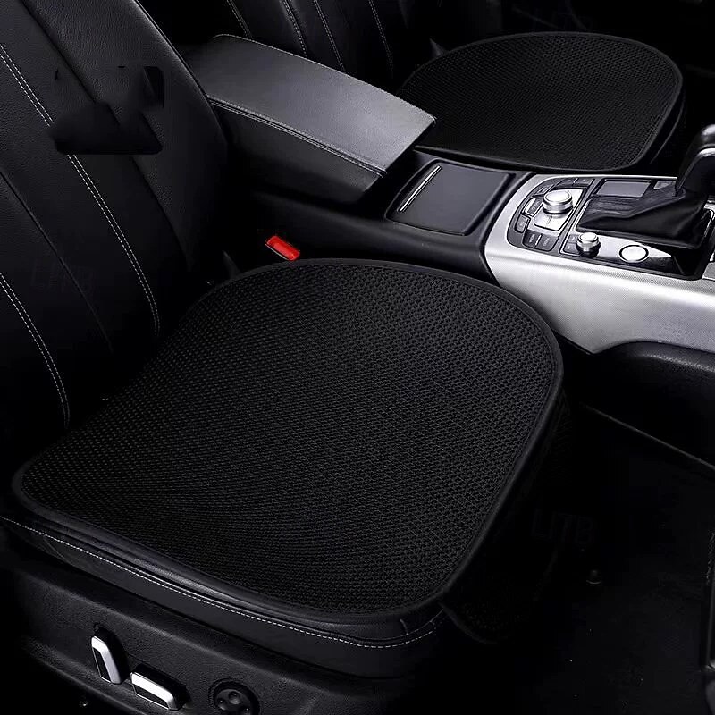 2pcs Summer Car Seat Cover Breathable Ice Silk Four Seasons Car Seat Cushion Protector Pad Front Pad Fit for Most Cars4