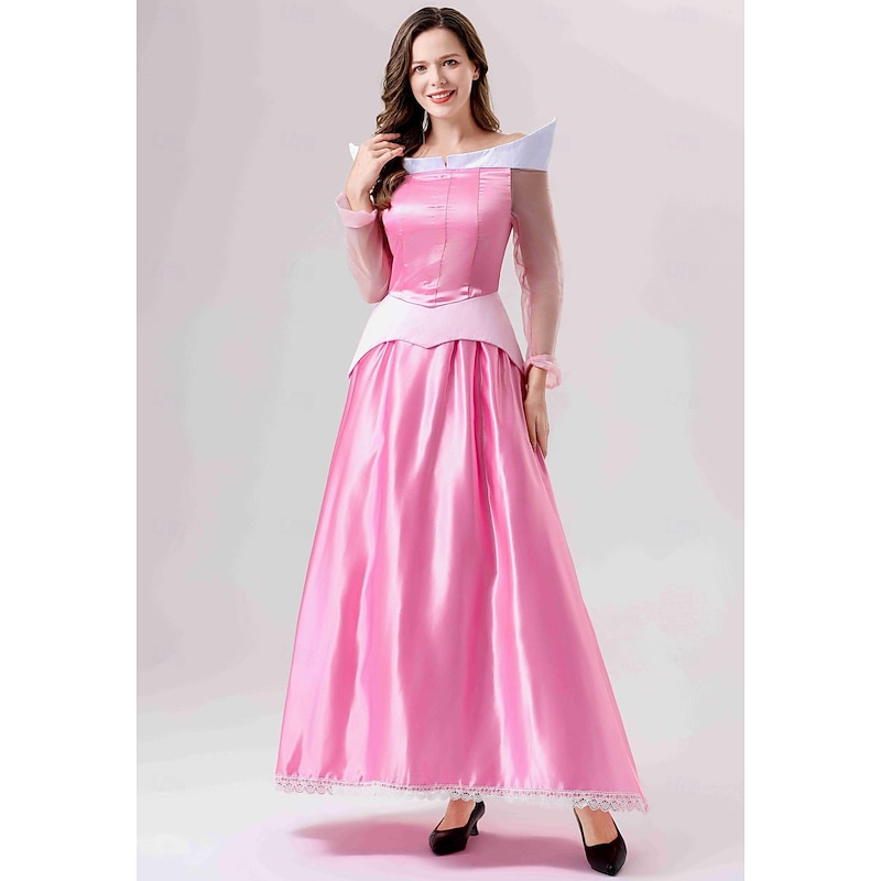 Sleeping Beauty Fairy Tale Princess Cinderella Dress Cosplay Costume Prom Dress Storybook Characters Cosplay Movie Cosplay for Women's Adults' Halloween Carnival World Book Day Performance School2