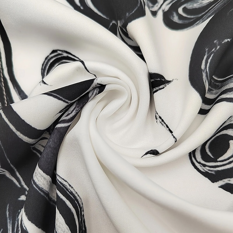 Men's Geometric Scrollwork Halloween Costumes Shirt Button Up Shirt Casual Dress Shirt Long Sleeve Dark Gothic Style Vacation Daily Streetwear Summer Spring Turndown 3D Print Collared Shirts Black3