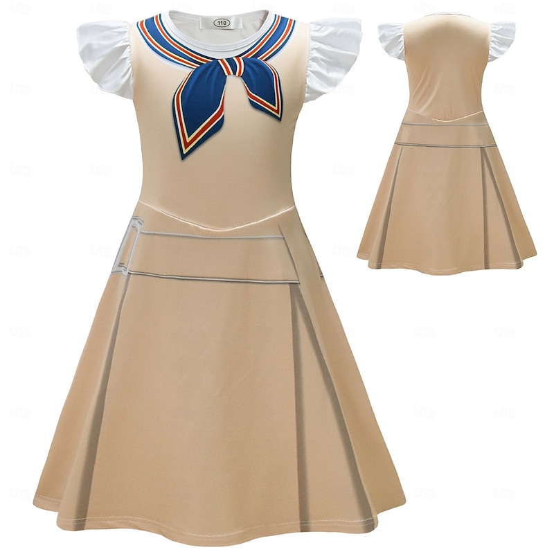 M3GAN 2.0 Scary Doll Megan Futuristic Robot Cosplay Costume Outfits Adventure Movie Horror Casual Movie Cosplay for Girls' Kid's Halloween Carnival World Book Day Performance Party School Event Dress