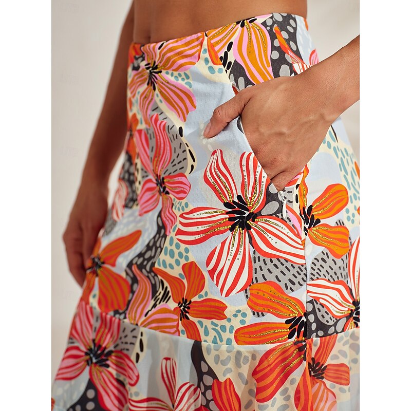 Women's Golf Skirts Yellow+Blue Silver Orange Skirt Ladies Golf Attire Clothes Outfits Wear Apparel3