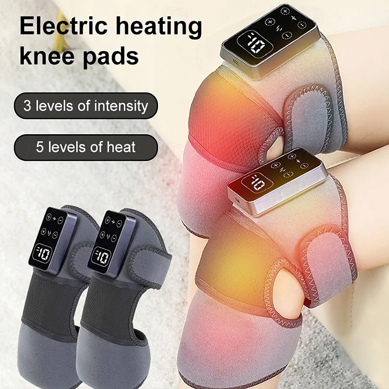 Multifunction Leg Knee Massager Joint Heating Vibration Massage Elbow Shoulder Support Thermal Knee Pad Blood Circulation