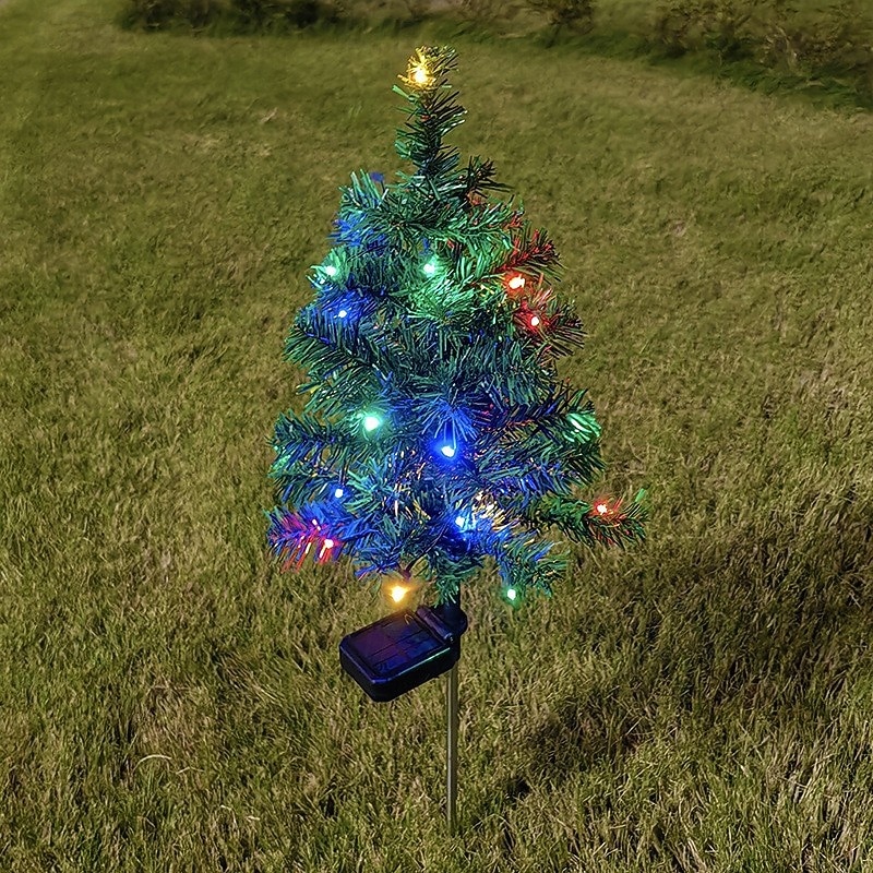Solar Christmas Tree 1 PCS, Lights Decorations, Outdoor Waterproof Christmas Decorations Tree Lights for Garden/Patio/Lawn/Yard, Ornament3