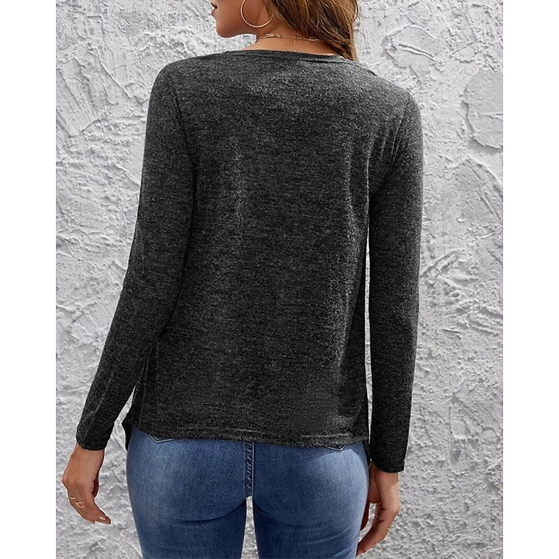 Women's Casual Jacket Comfortable Breathable Irregular Hem Fashion Modern Plain Going out Casual Daily Weekend Cardigan Short Collarless Regular Fit Long Sleeve Outerwear Dark Gray Spring Fall2