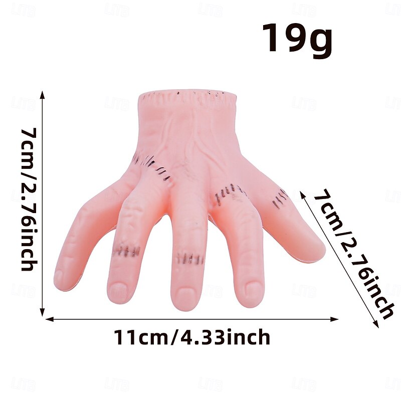 Halloween Hair Clip with Severed Hand Design, Scary Party Headwear Accessory, Prank Prop Hairpin for Costume and Decoration3