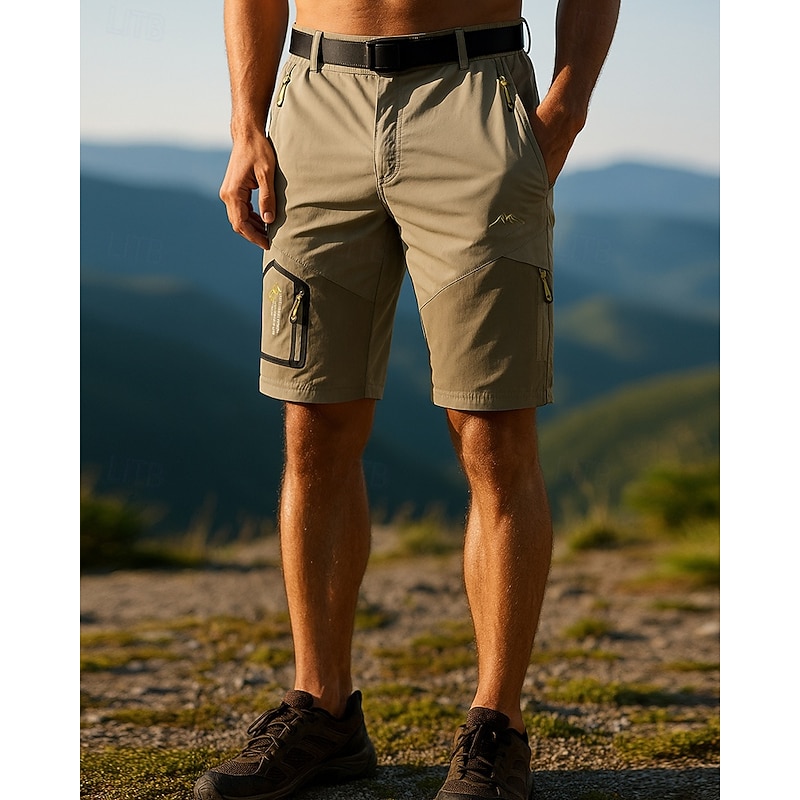 Men's Hiking Pants Trousers Hiking Rain Pants Waterproof pants Outdoor Regular Fit Waterproof Windproof Bottoms Pocket Black Army Green Camping / Hiking Hunting Traveling S M L XL XXL3