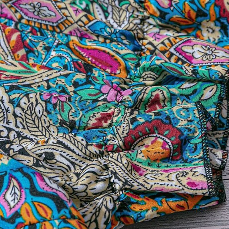 Women's T Shirt Print Fashion Modern Short Sleeve Square Neck Regular Tops Daily Print Blue Summer3