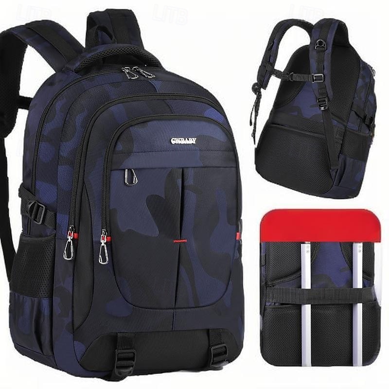 Teen Students' Lightweight Backpack – Blue Bookbag with Organizer Compartments and Ergonomic Shoulder Straps3