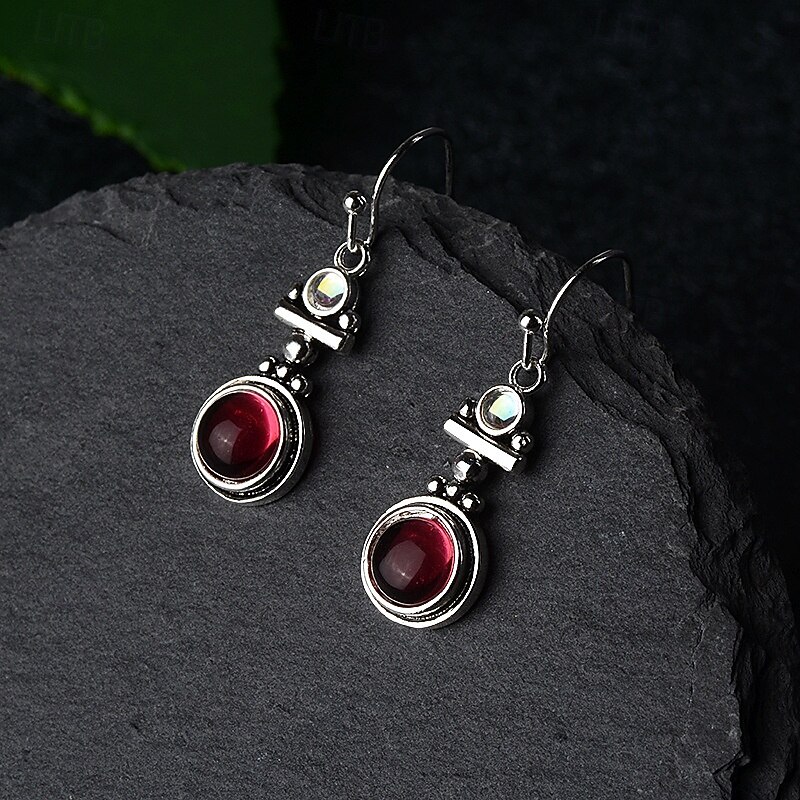 Women's Earrings Tropical Joy Stylish Earrings Jewelry Burgundy For Party3