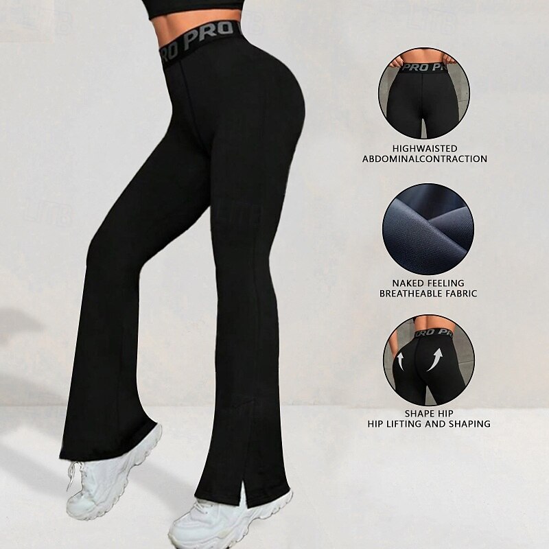 Women's Capri Leggings Yoga Leggings Tummy Control High Waist Gym Dance Athletic Bottoms Solid Color Black Blue Gray Fall Sports Activewear Tight Fit2