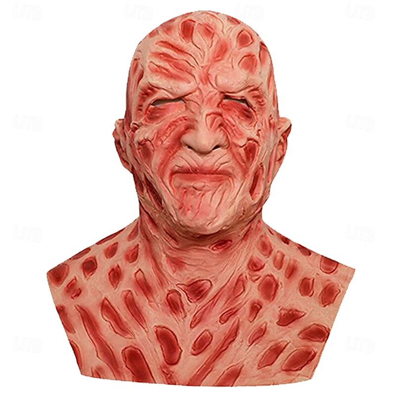 Freddy Krueger Halloween Mask A Nightmare on Elm Street Horror Scary Costume Full Head Adults' Men's Halloween Carnival Performance Party Easy Halloween Costumes Dress Up3