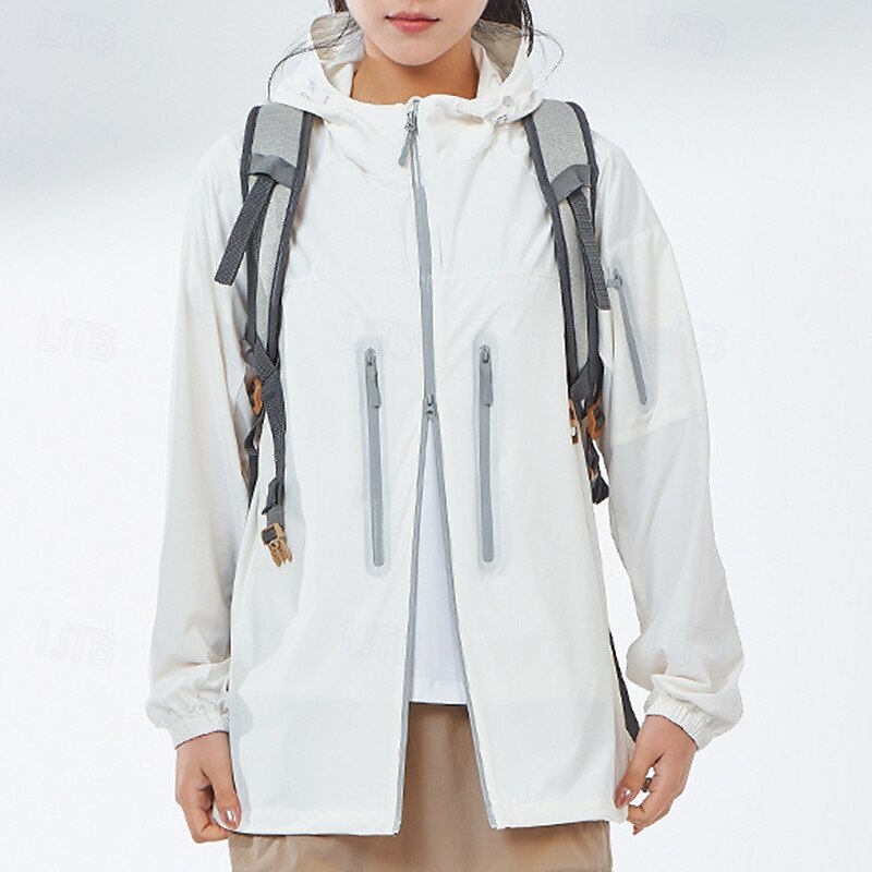 Women's Outdoor Jacket Softshell Jacket Hiking Jacket Outdoor Thermal Waterproof Windproof Warm Hiking Outfits Hiking Clothes Winter Top Camping / Hiking / Caving Traveling Black White Khaki