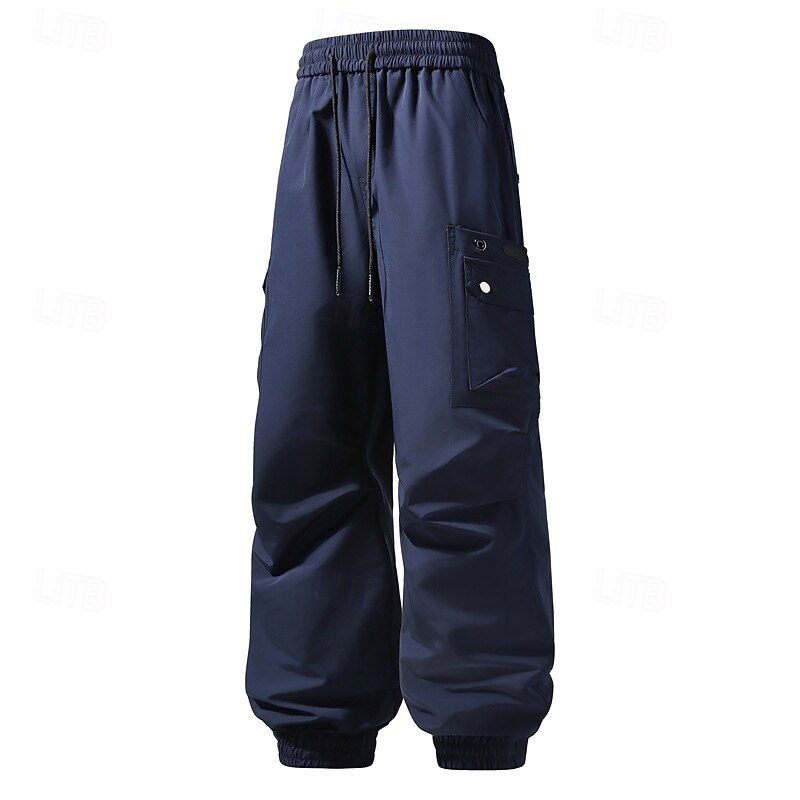 Men's Cargo Pants Joggers Combat Trousers Trousers Baggy Pants Elastic Waist Drawstring Multi Pocket Plain Soft Sports Full Length Sports Outdoor Daily Camping & Hiking Classic Casual Loose Fit3