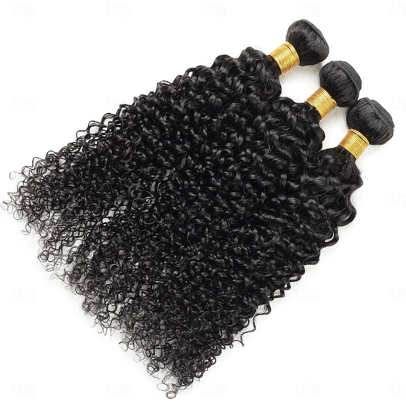 Kinky Curly Bundles 3 Bundles Hair Weaves  Brazilian Human Hair Bundles Extensions4