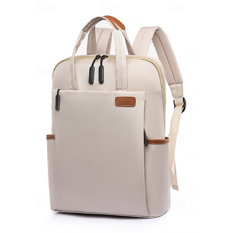 Women's Minimalist Waterproof Laptop Backpack - Lightweight Travel and Work Bag with Luggage Strap, Perfect for College Back to School, Business Travel and Daily Commuting