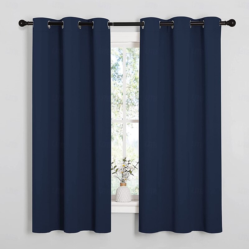 Curtain Drapes High-Density Blackout Curtain Panel  Precision Woven Thermal Insulated Drapes for Living Room & Bedroom, Light Blocking Window Treatment, Premium Quality