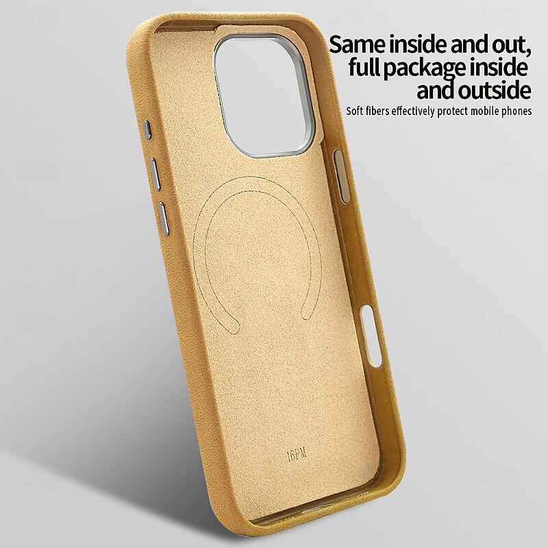 Phone Case For iPhone 16 15 Pro Max Back Cover with Stand Holder Magnetic Shockproof Retro TPU PU Leather3