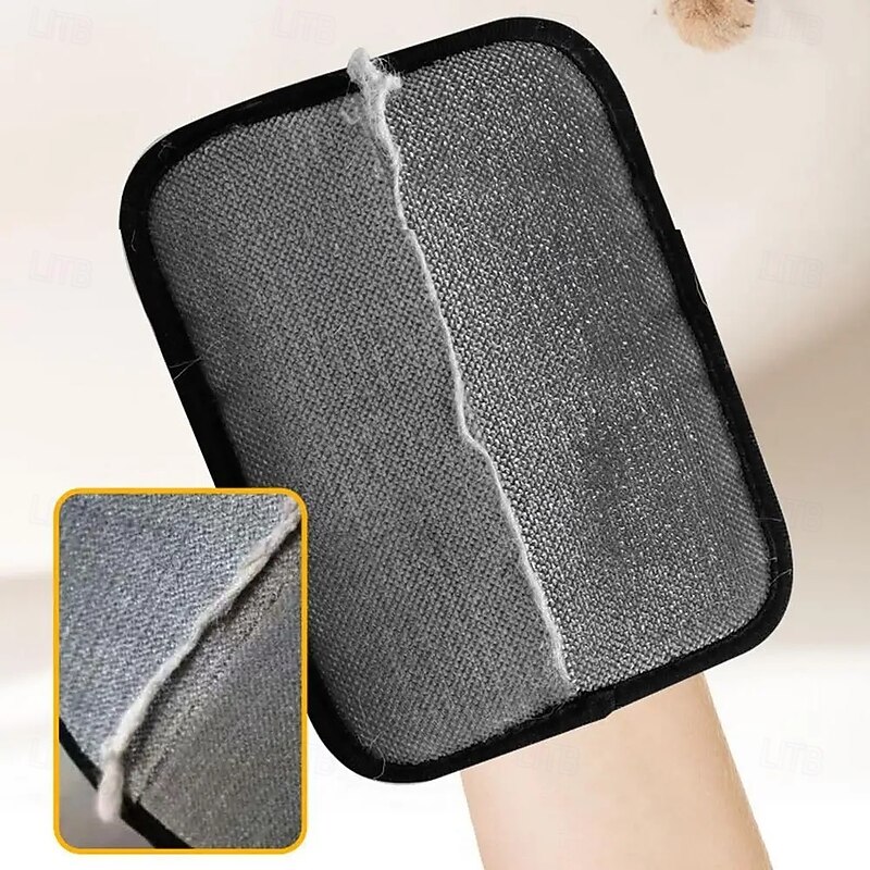 Reusable Electrostatic Pet Hair Remover Gloves No-Shedding Fur Removal for Furniture & Clothing, Pet Hair Remover Tool Double-Sided Lint Brush for Dogs & Cats4