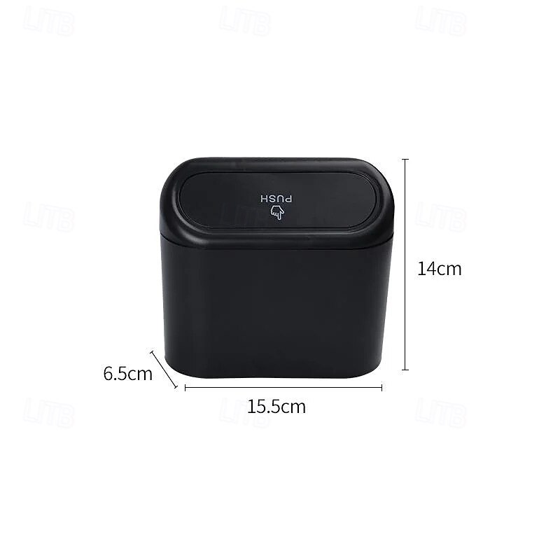 Car Door Hanging Trash Bin Mini Car Garbage Can with Lid Multi-Functional Storage Box Seat Back Organizer Side Hanging Container for Vehicles4