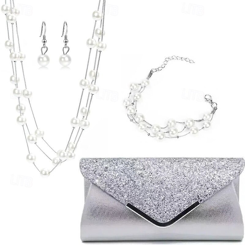 Bridal Jewelry Sets One-piece Suit Alloy 1 Necklace Earrings Necklace Women's Luxury Cute Joy Jewelry Set For Party Evening Wear