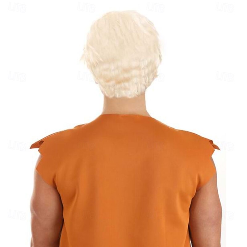 The Flintstones Men's Barney Rubble Costume Wig Napoleon Dynamite Wig  Halloween Cosplay Party Wigs2