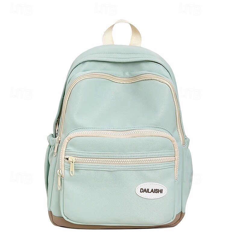 Girls' Pink Backpack for School & Daily Use – Lightweight Bookbag with Front Zipper Pocket for Teen Students & College4