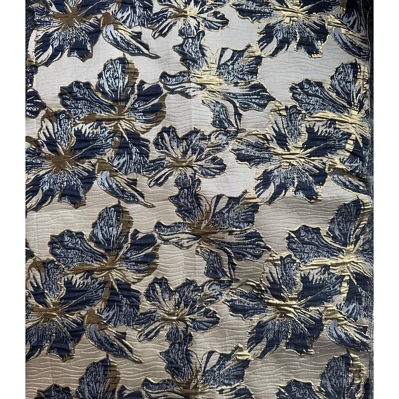 Jacquard Brocade Floral A-Line Cocktail Dresses Elegant Dress Formal Wedding Ankle Length Short Sleeve V Neck Nylon with Bow(s) Pocket Wedding Guest Dress2