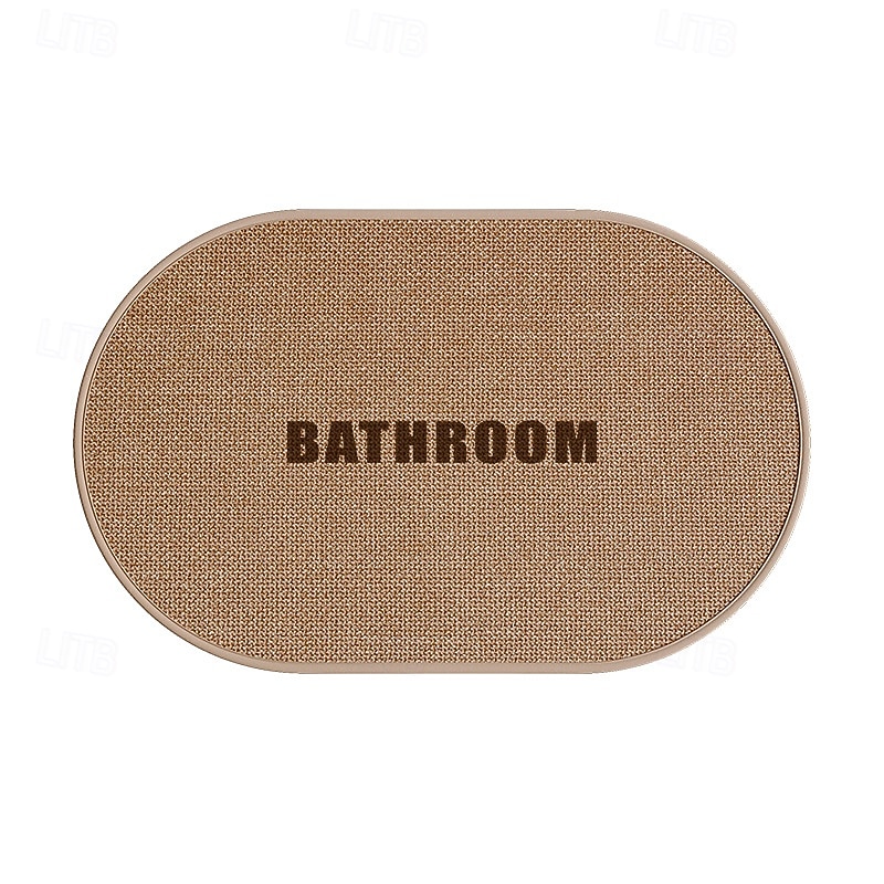 Bath Mat Non Slip Absorbent Quick Dry Bathroom Rug Soft Floor Carpet for Toilet Entryway Washroom Door Home Use Water Absorption Indoor Foot Pad3