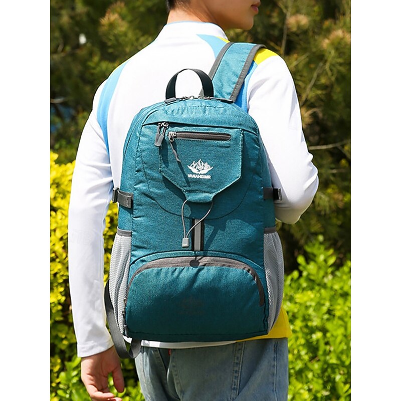 Men's Lightweight Foldable Waterproof Reflective Backpack - Durable and Stylish Backpack for Hiking, School and Outdoor Activities2