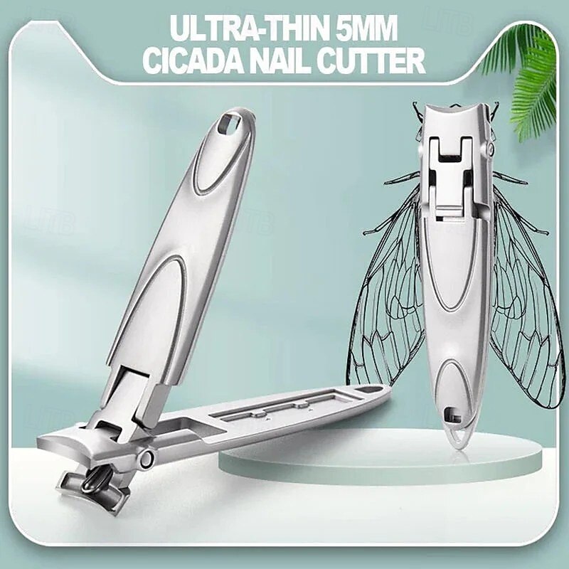Ultra-Thin Nail Clippers Portable Wide Jaw Opening Nail Clippers Toenail Clippers for Thick Nails Cutter Manicure Pedicure