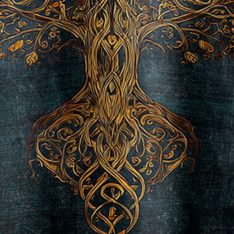 Men's Graphic Tree Retro Henley Shirt Long Sleeve Fashion Cute Daily Casual Holiday Going out Fall Spring &  Fall Dark Blue Henley Henley T-Shirt2