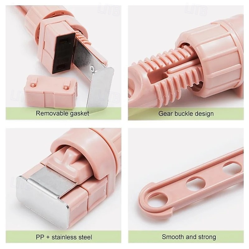 Folding Wall Mount Clothes Hanger Window Frame Drying Rack Outdoor Clothesline for Balcony Window Sill Travel Portable Laundry Drying Pole Space Saving Hanging Solution3