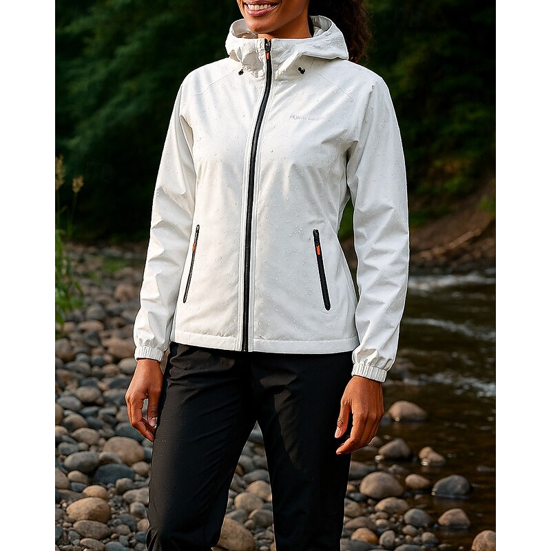 Women's Sport Set Hiking Set Outdoor Waterproof Hiking Outfits Hiking Clothes Summer Spring Top Camping / Hiking / Caving Running Solid Color White3