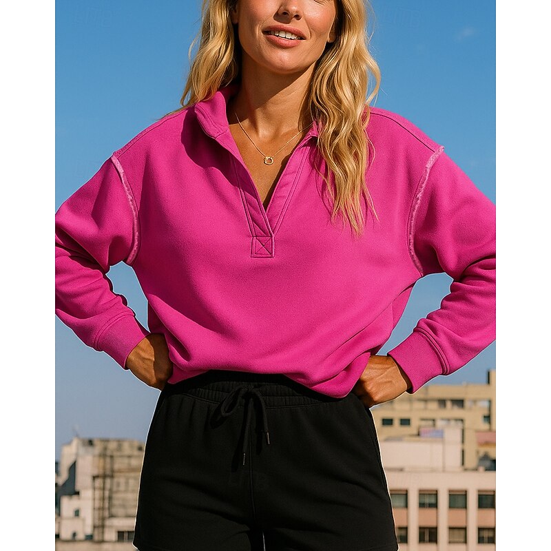 Women's Hoodie Sweatshirt Running Top Short Long Sleeve Top Athleisure V Neck Solid Colored Sun Protection Windproof Gym Outdoor Running Sportswear Activewear Black Pink Dark Gray3