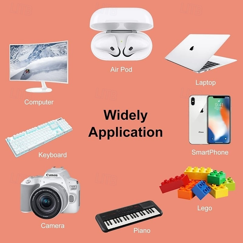 5-in-1 Multi-Function Keyboard Cleaning Brush Kit for Laptop Earbuds Camera Lens Multi-Purpose Soft Bristle Brush Digital Device Cleaning Tool Set3