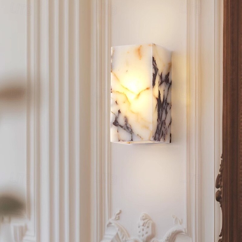 LED Wall Sconces Stone Wall Lamps Wall Sconces Bedroom Shops Cafes Wall Light 110-240V2