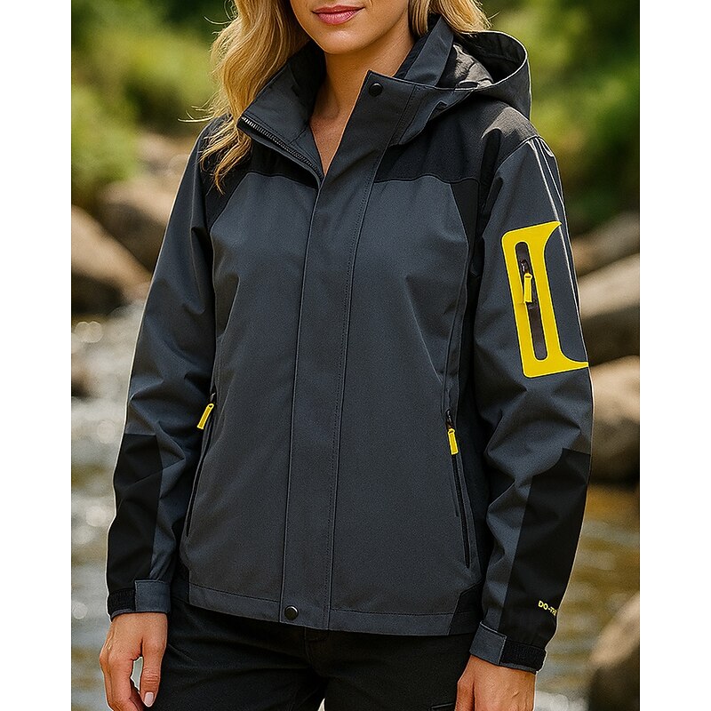 Women's Softshell Jacket Hiking Jacket Hardshell Jacket Outdoor Waterproof Windproof Lightweight Hiking Outfits Hiking Clothes Spring Autumn / Fall Top Camping / Hiking / Caving Running Patchwork4