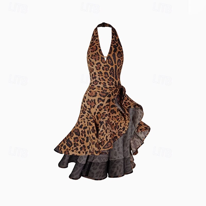 Exotic Dancewear Dress Printing Women's Performance Daily Wear Sleeveless Elastane4