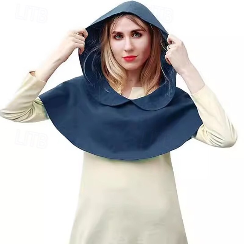 Retro Vintage Medieval Renaissance Cape Hooded Shawls Viking Ranger Fancy Dress Women's Viking Halloween Carnival Performance Party LARP Adults Shawl4