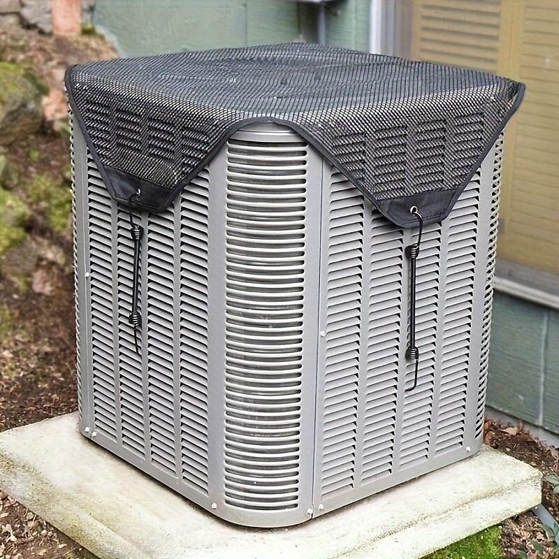 Durable Air Conditioner Protector Outdoor Cover with Resin Mesh for External Unit Protection Prevents Leaves Insects and Debris Ideal for Home Air Conditioning Systems