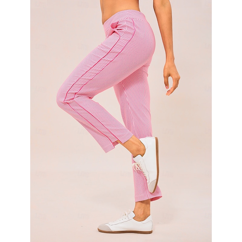 Women's Golf Pants Yan pink Pants / Trousers Ladies Golf Attire Clothes Outfits Wear Apparel