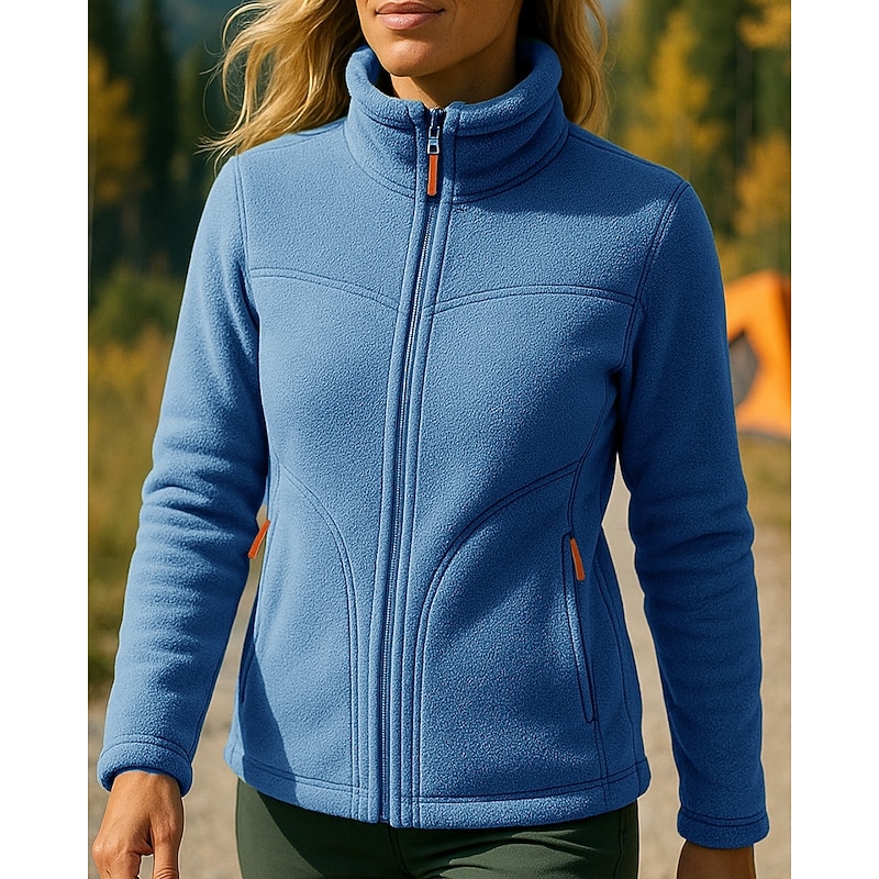 Women's Outdoor Jacket Hiking Jacket Fleece Jacket Convertible Jacket Fleece Winter Outdoor Thermal Warm Top White Pink Light Green Blue Purple4