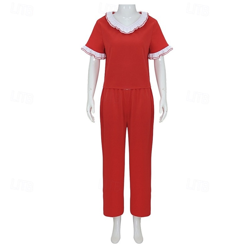 Sally Omalley Im 50 Costume Red Kick Lady Retro Outfit Halloween Sally O'Malley Costume Women