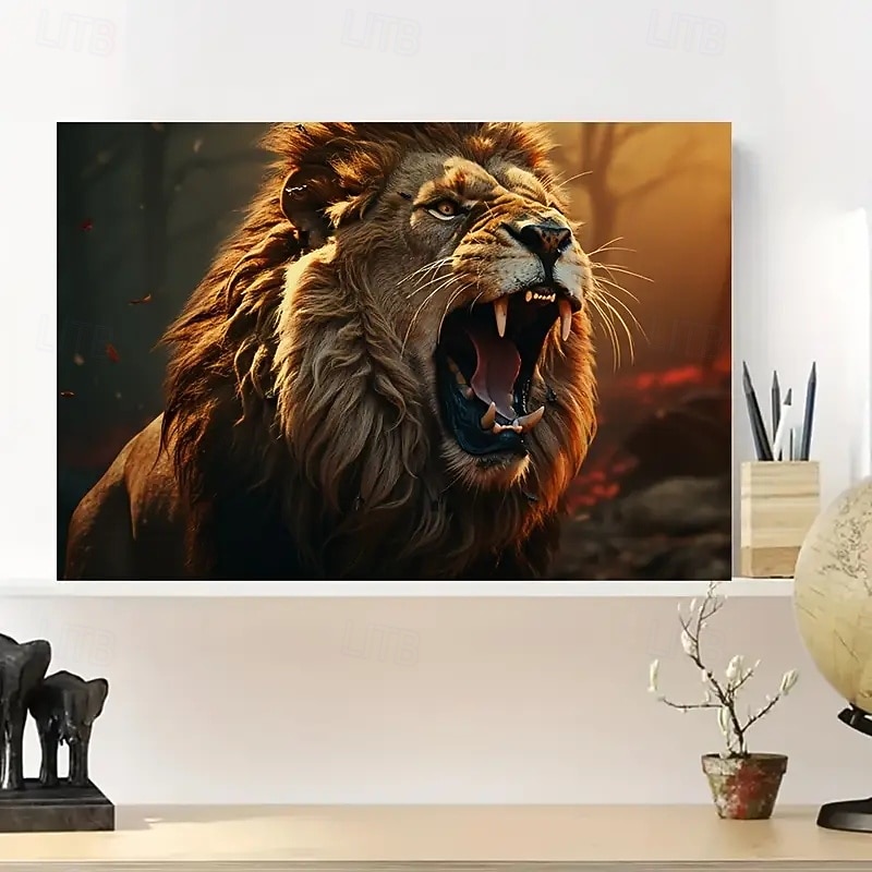 Print Rolled Canvas Prints - Abstract Animals Modern Traditional Art Prints3