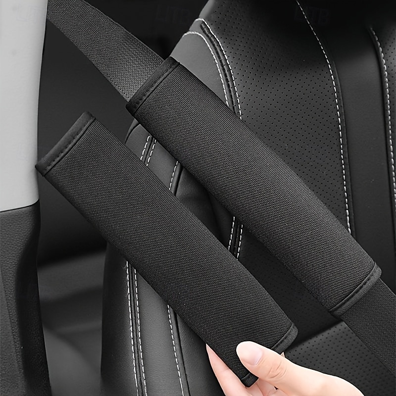 Car Seat Belt Shoulder Pads Seat Belt Protectors to Prevent Choking Summer for a Cool And Breathable Experience Automotive Interior Accessories